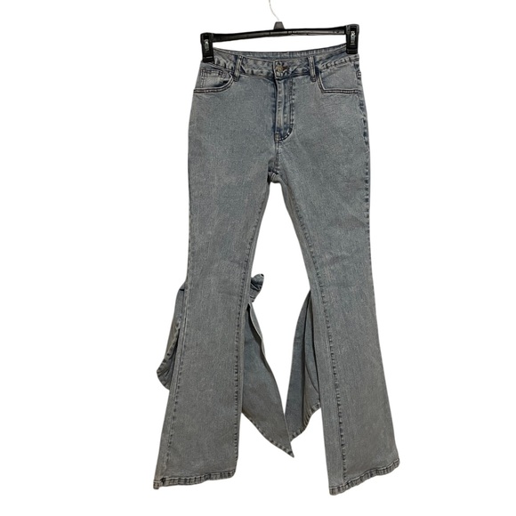 Shein Bow Tie Jeans - Picture 2 of 4